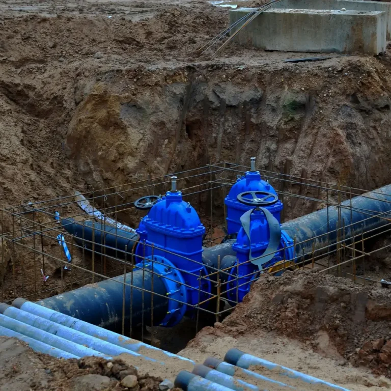 Bombas de agua conectadas a tubería lisa de polietileno de alta densidad TDR PE4710 para alta presión, certificada NSF para uso de agua potable.