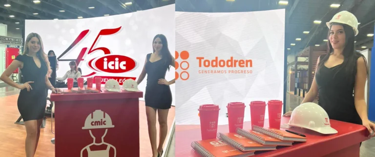 Tododren y CMIC Nuevo León participando en la Expo Constructo, presentando soluciones innovadoras en infraestructura y drenaje