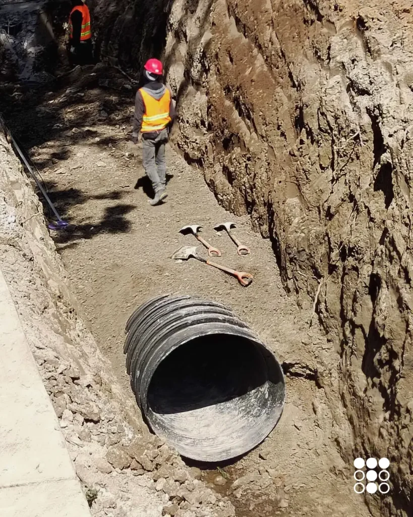 Entrega de tubería corrugada de 48" TDR Ultra en Tultitlán, para proyectos de infraestructura hidráulica y drenaje.