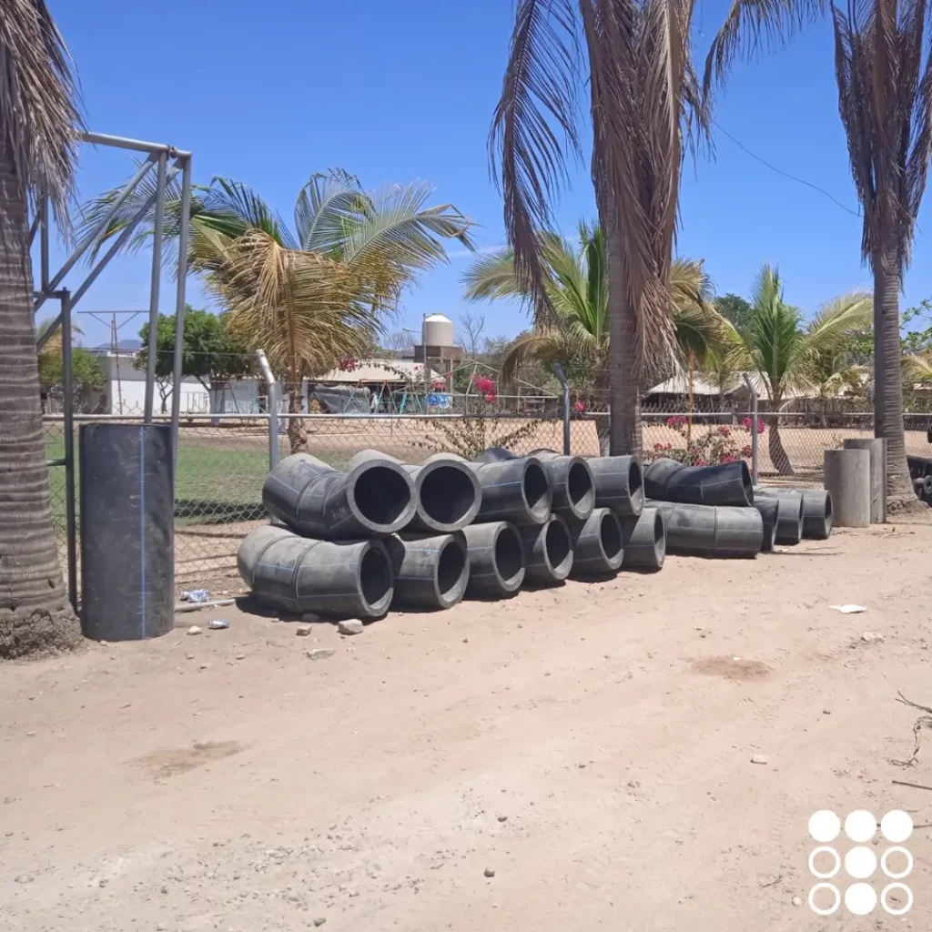 Entrega de tubería lisa PEAD 4710 de 20 pulgadas para el Acueducto Concordia.