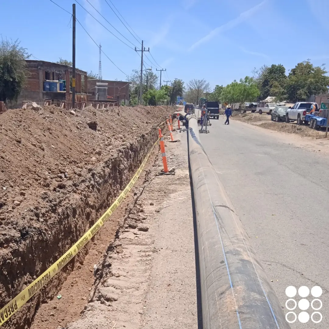 Tubería PEAD de alta presión instalada por termofusión