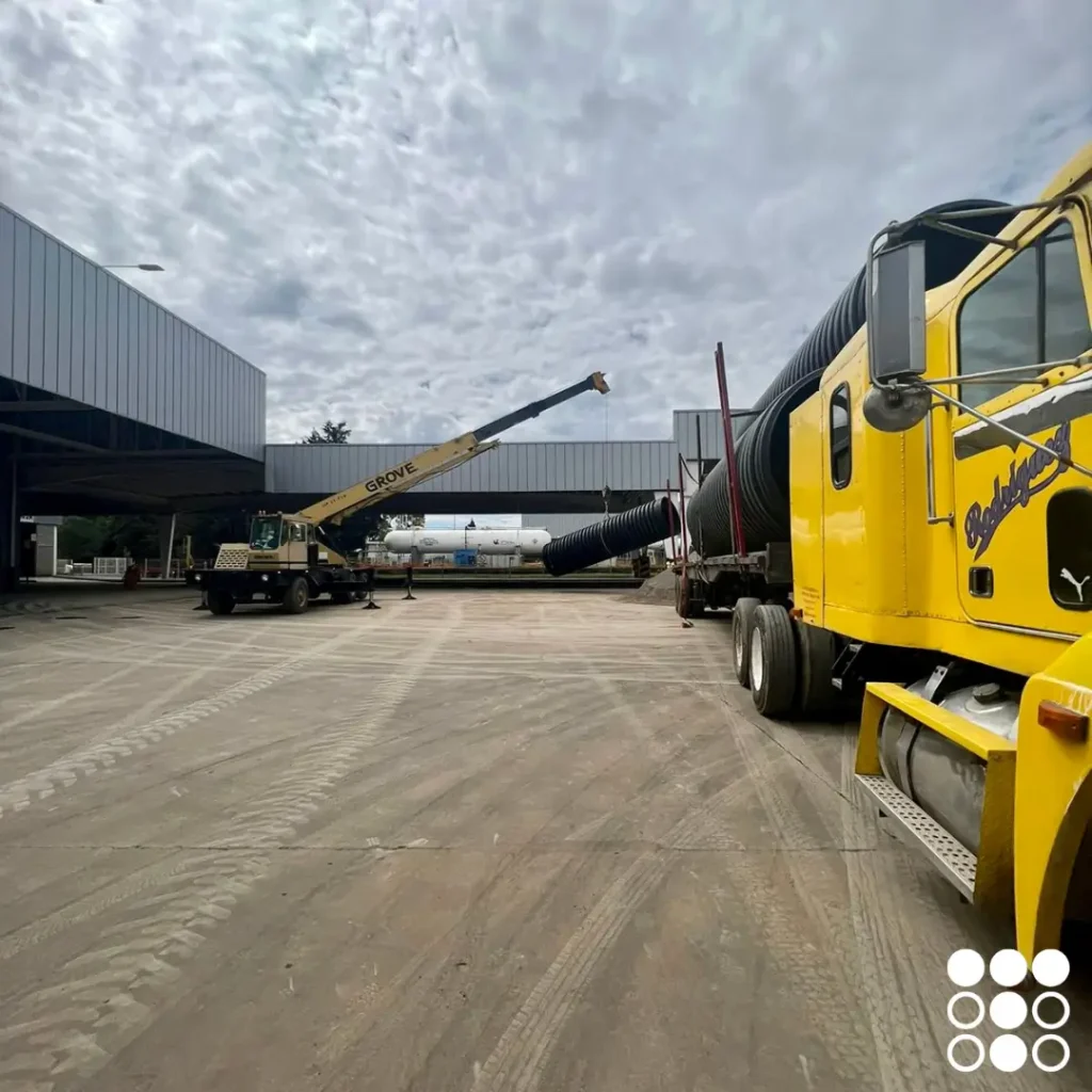 Tubo Corrugado en Cuautlancingo TDR Ultra Tododren en Cuautlancingo, Puebla para la planta de Volkswagen.