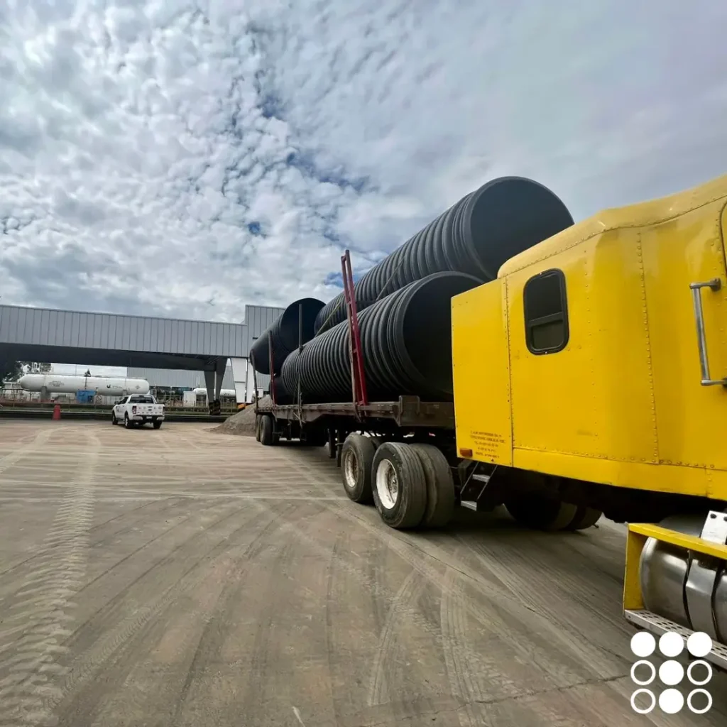Tubo Corrugado en Cuautlancingo TDR Ultra Tododren en Cuautlancingo, Puebla para la planta de Volkswagen.