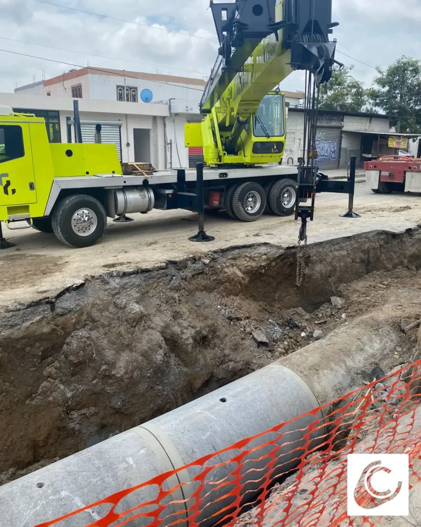 Características de la tubería de concreto reforzado CIRBSA, utilizada para proyectos de infraestructura de gran envergadura.