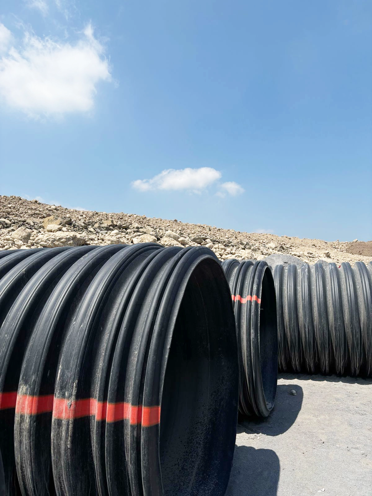 Avance de obra del sistema de conducción de agua en Pesquería